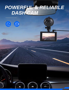 Dash Cam, 1080P Full Hd,On-Dashboard Camera Video Recorder for Cars with 3" LCD Display, Night Vision, WDR, Motion Detection, Parking Mode, G-Sensor, 170° Wide Angle